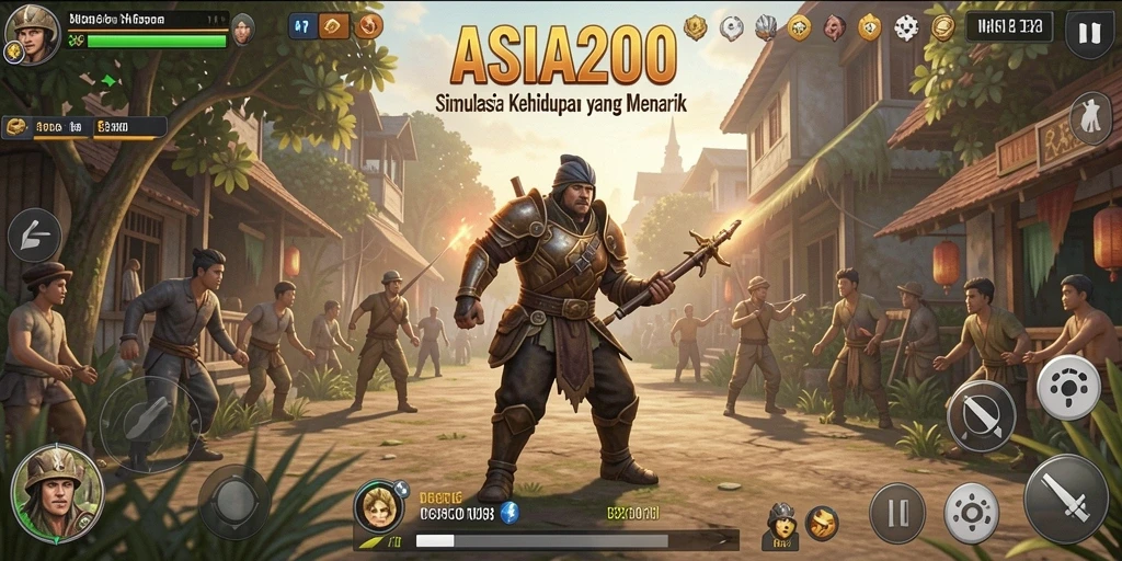 Gameplay ASIA200 yang imersif dan menarik dalam simulasi kehidupan.