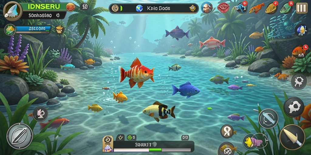 Screenshot IDNSERU menampilkan momen memancing yang mendebarkan.