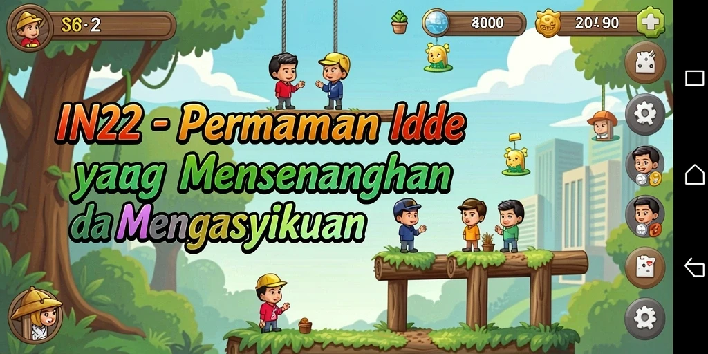 Tangkapan layar IN22 menampilkan gameplay Idle yang menarik dan interaktif.