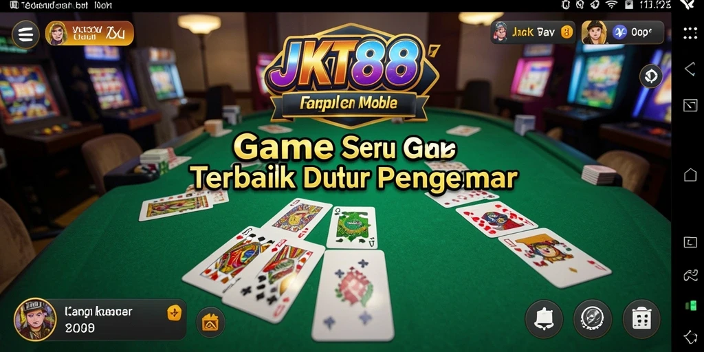 Tampilan gameplay yang mendebarkan dalam JKT88 Gaple.