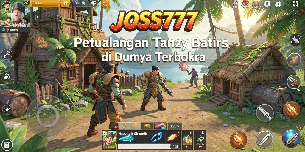 Screenshot JOSS777 menampilkan petualangan seru di dunia terbuka.