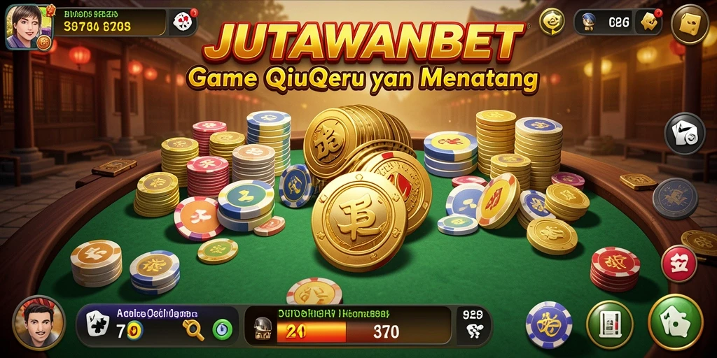 Tampilan gameplay seru dalam JUTAWANBET, penuh strategi QiuQiu.