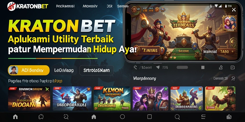 Screenshot KRATONBET dengan tampilan fitur manajemen tugas yang menarik.