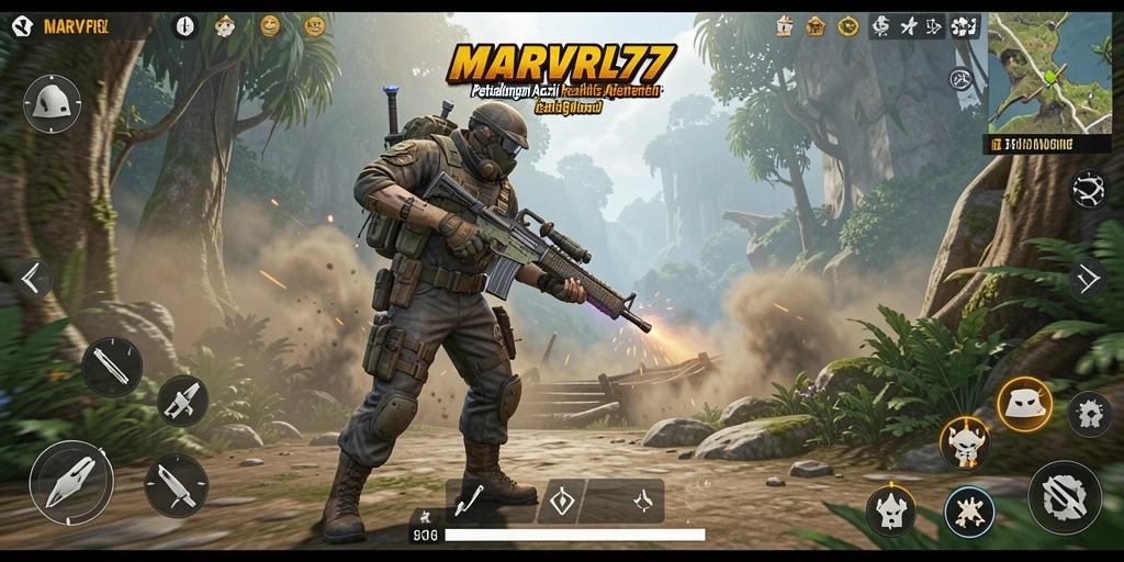 Screenshot gameplay <strong>MARVRL77</strong> menampilkan aksi seru dalam petualangan ARPG.