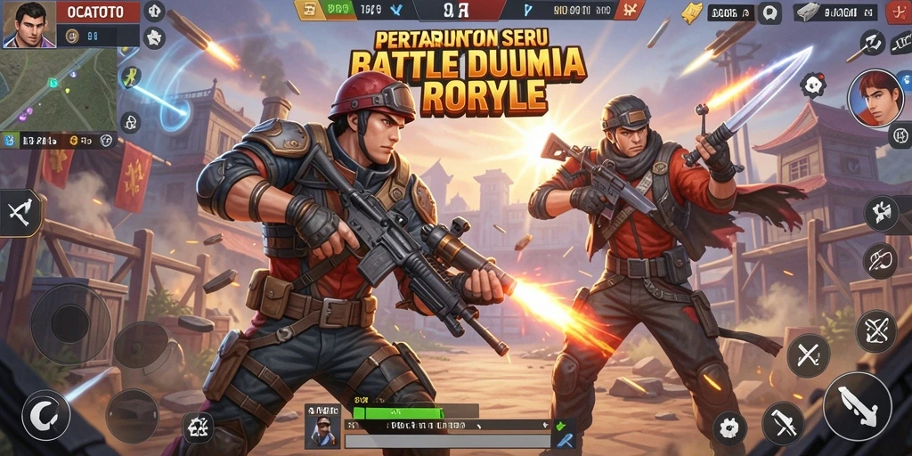 Gameplay seru di arena pertarungan OCATOTO.