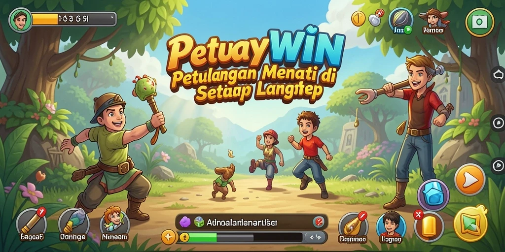 Screenshot menunjukkan aksi seru dalam petualangan PLAYWIN.