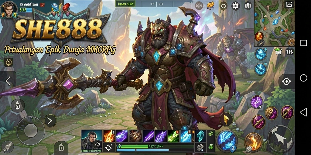 Screenshot gameplay SHE888 menampilkan aksi pertarungan yang mendebarkan.