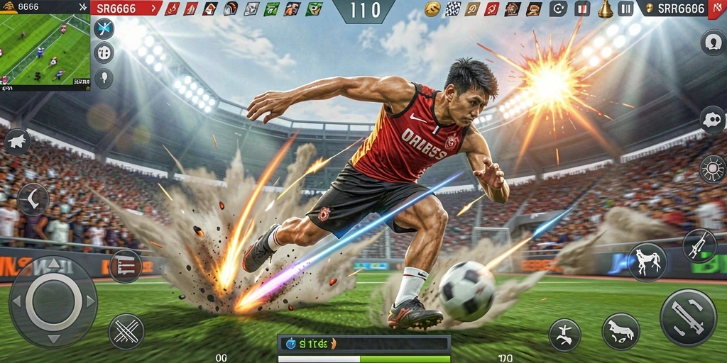 Tampilan gameplay SR6666 yang seru dan kompetitif.
